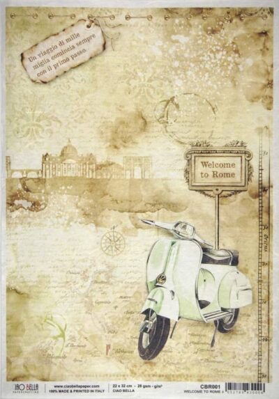 Rice Paper - Welcome to Rome (22 x 32cm)
