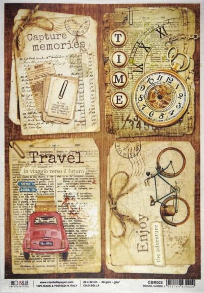 Rice Paper - Travel Cards (22 x 32cm)