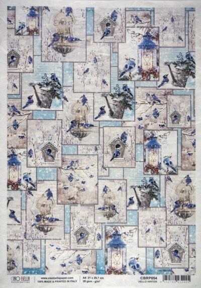 Rice Paper - Hello winter (22 x 32cm)