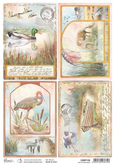 Rice Paper - Delta Postcards - CBRP158 (22 x 32cm)