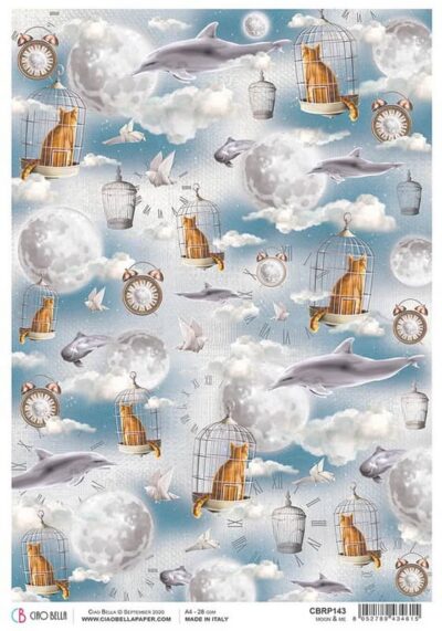 Rice Paper - Moon & Me - CBRP143 (22 x 32cm)