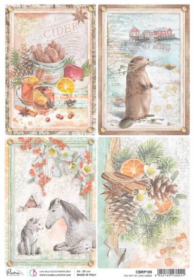 Rice Paper - The Gift of Love Cards - CBRP195 (22 x 32cm)