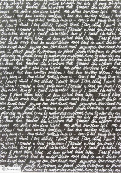 Rice Paper - Hand Writing Black