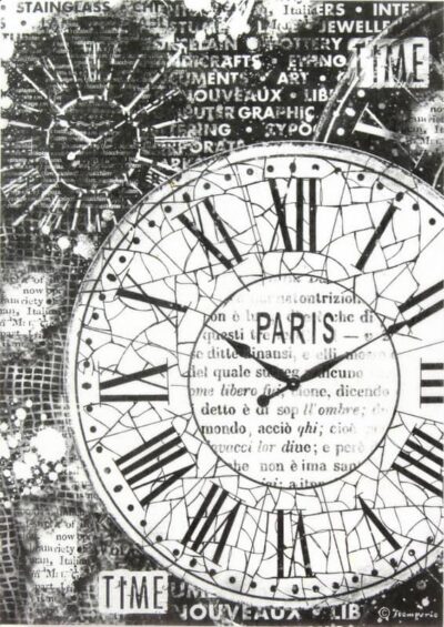 Rice Paper - Black Clocks Paper