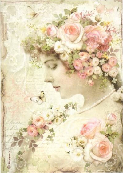 Rice Paper - Floral Profile Roses - DFSA4224