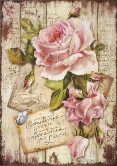 Rice Paper - Sweet Time Rose