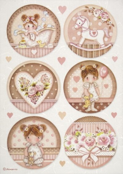 Rice Paper - Little Girl round - DFSA4451