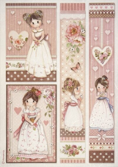 Rice Paper - Little Girl Frames - DFSA4452