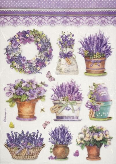 Rice Paper - Lavender vase - DFSA4456