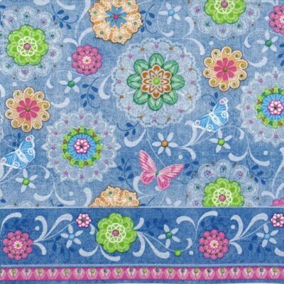 Paper Napkin - Blue mandalas pattern