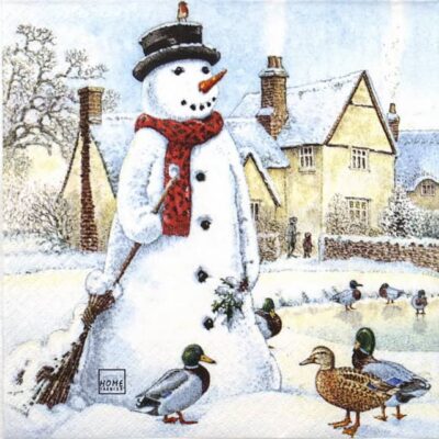 Paper Napkin - Jolly Snowman