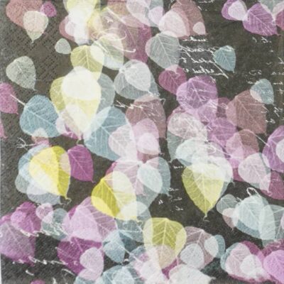Single Decoupage Napkin - Trendy Leaves