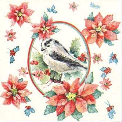 Paper Napkin - Winter Chickadee