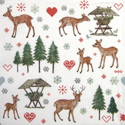 Lunch Napkins (20) - Charming Deers