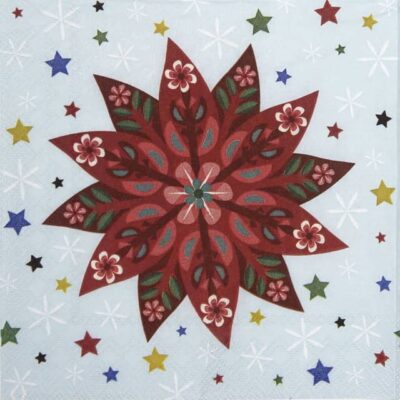 Cocktail Napkin - Buon Natale light blue