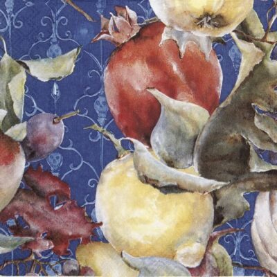 Cocktail Napkin - Frutos de la Catrina dark blue