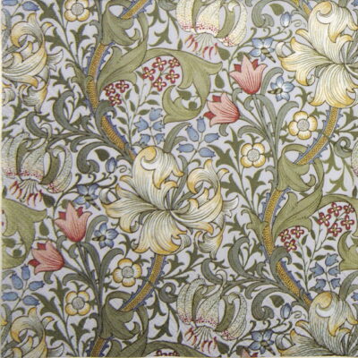 Paper Napkin - Golden Lily White