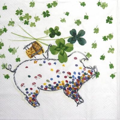 Lunch Napkins - Lucky Pig (20 pieces)