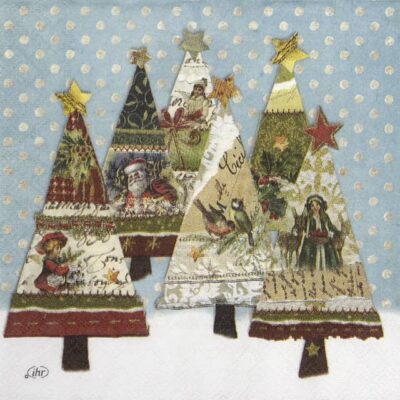 Cocktail Napkin - Nostalgic Trees