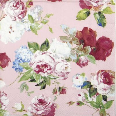 Lunch Napkins (20) - Scarlett light rose