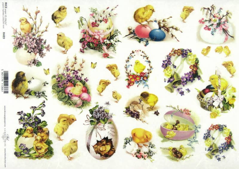Rice Paper – Easter Cottage Eggs small