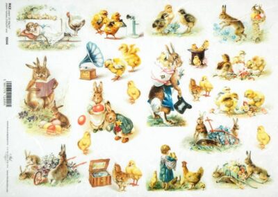 Rice Paper - Happy Easter- Vintage small