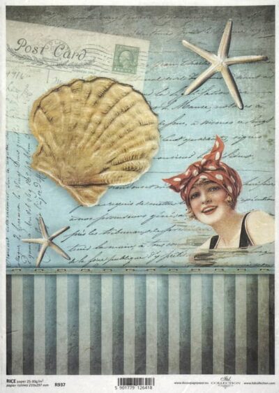 Rice Paper - Old Maritime Card Shell