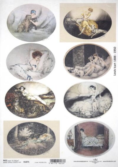 Rice Paper - Louis Icart Women - R1875