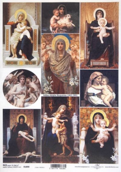 Rice Paper - Bouguereau: Madonna - R1890