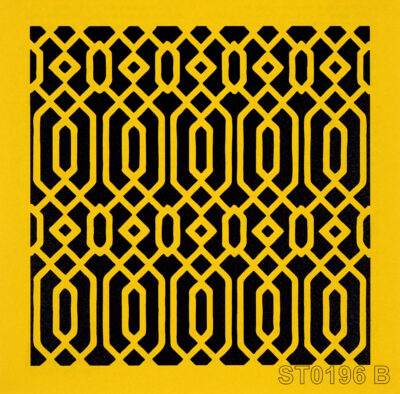 Reusable Stencil - 16x16cm - Art Deco Linear