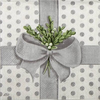 Paper Napkin - A Present for You silver