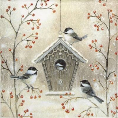 Paper Napkin - Beautiful Birdhouse