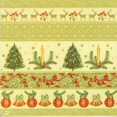 Paper Napkin - Christmas Ornaments