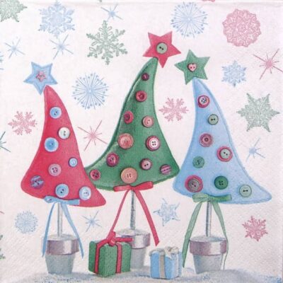 Lunch Napkins (20) - Santa Claus red