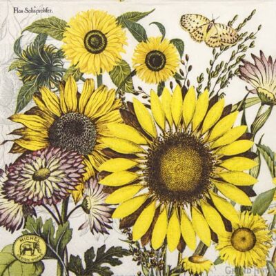 Paper Napkin - Sunflowers