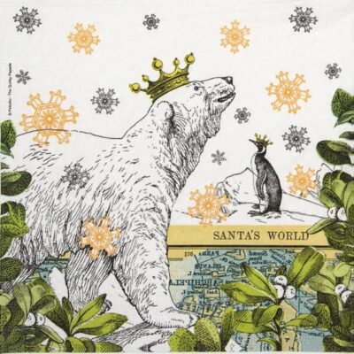 Paper Napkin - Pabuku: Icy Christmas