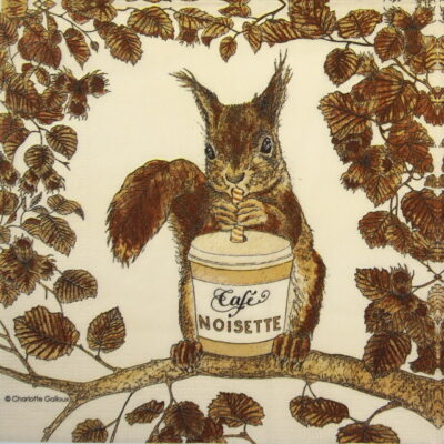 Lunch Napkins (20) - Charlotte Galloux: Café Noisette