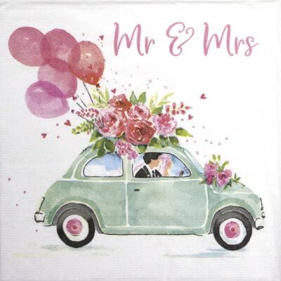 Single Decoupage Napkin - Carola Pabs: Congratulation