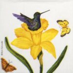 Paper Napkin - Ron Tanovitc: Daffodil Nest