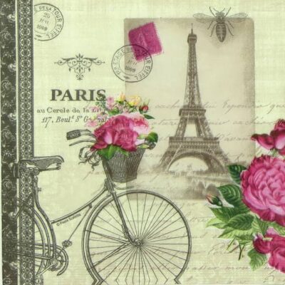 Paper Napkin - Paula Scaletta: Véio Parisian