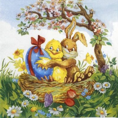Paper Napkins - Easter Friends (20 pieces)
