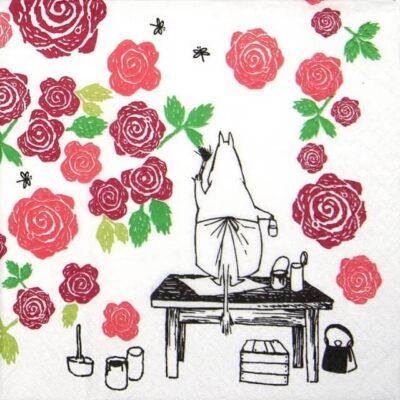 Paper Napkin - Moomin Rosegarden