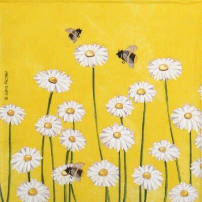Single Decoupage Napkin - Jana Pichler: Bees & Flowers