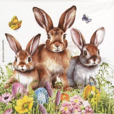 Paper Napkins - Adriana Sanmartin: Easter Hello (20 pieces)