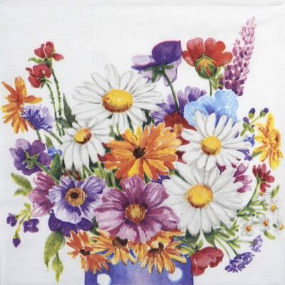 Paper Napkins - Carola Pabs: Flower Vase (20 pieces)