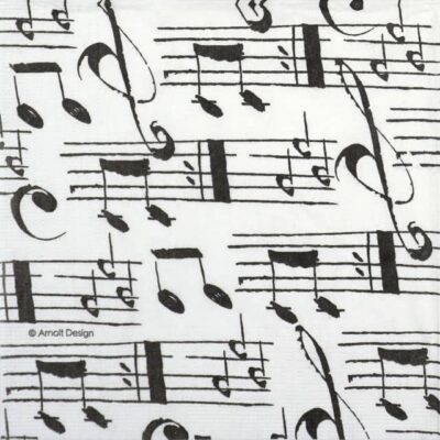 Paper Napkins - Arnolt Design: Musique (20 pieces)