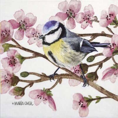 Paper Napkins - Maria Over: Oiseau Printemps (20 pieces)