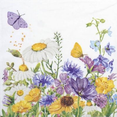 Paper Napkins - Carola Pabs: Summer Flowers (20 pieces)