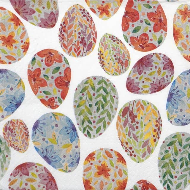 Single Decoupage Napkin – Watercolor eggs