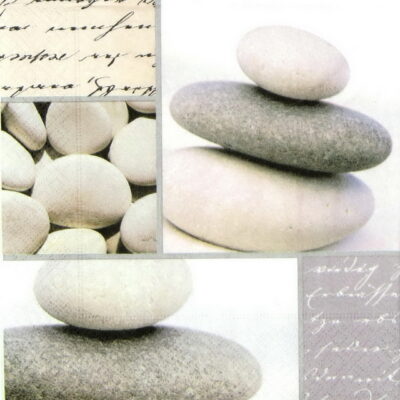 Lunch Napkins (20) - Piled Stones